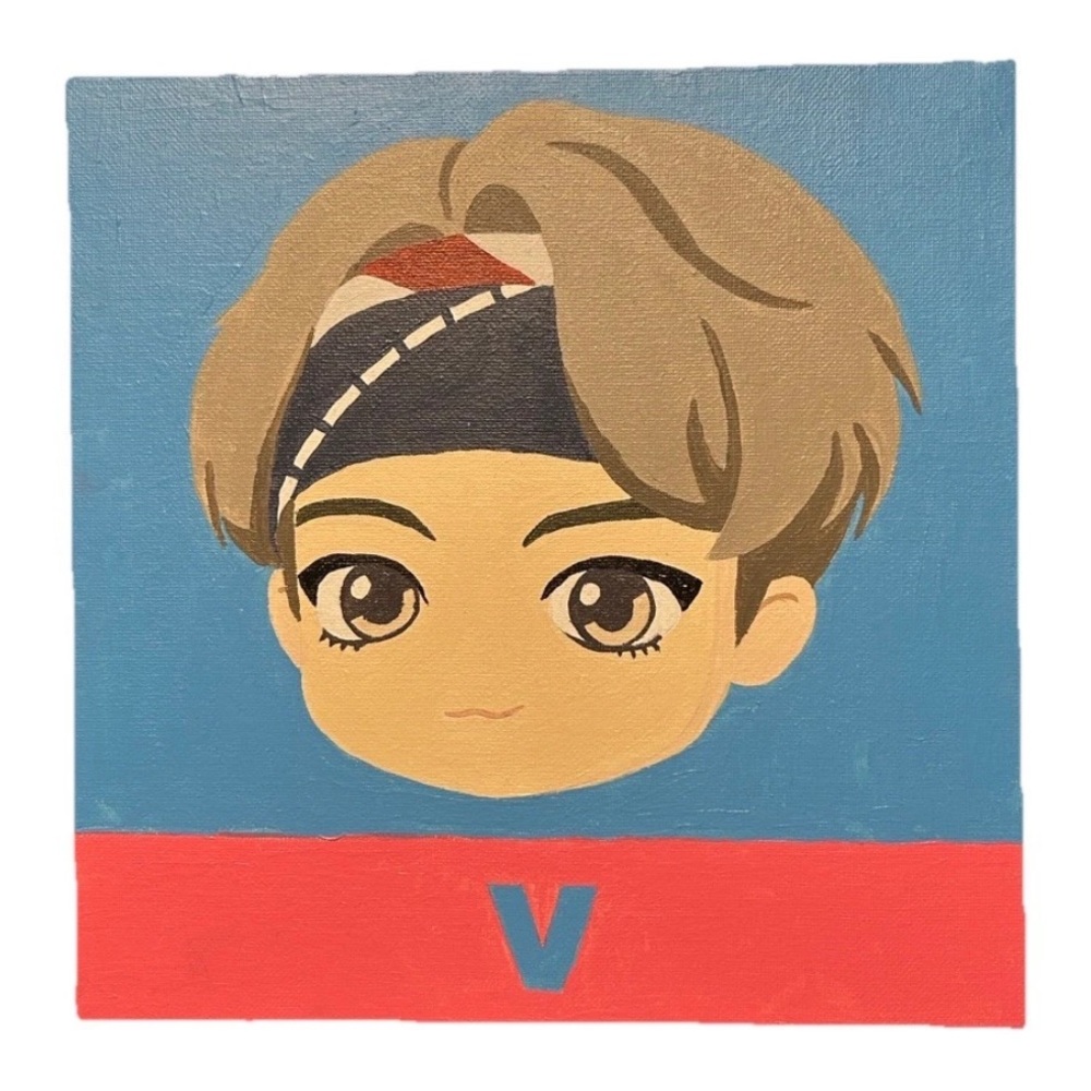 Tiny Tan V Paint By‎ Number Canvas Painted Picture